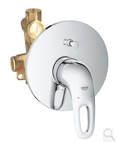 Vanová baterie Grohe Eurostyle New včetně podomítkového tělesa chrom 33637003. 
