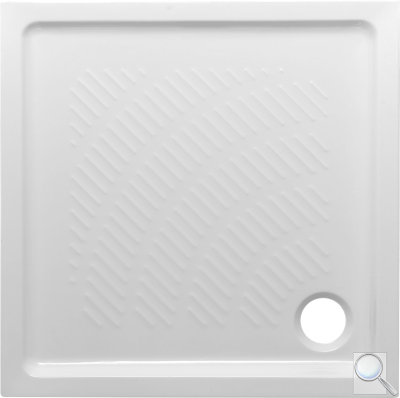 Sprchová vanička čtvercová Multi Abs 80x80 cm akrylát bílá ABSNEW80Q. 