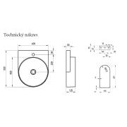 Umyvadlo Ravak Yard 40,5x12,5x50 cm s nerezovou konzolí X000001531. obr. 4&nbsp;