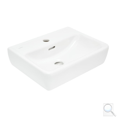 Umývátko Laufen Pro 45x34 cm otvor pro baterii uprostřed H8119510001041. obr. 1