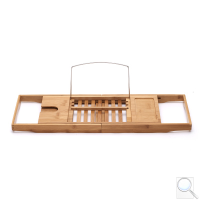 Vanová polička Optima bambusová, posuvná 70-105 cm, POLICEVANBA. 