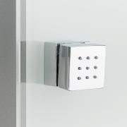 Sprchový panel Anima Glass Shower na stěnu s termostatickou baterií bílá GLASHOWER. obr. 6 