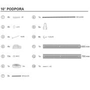Podpora k vaně Ravak 10° CY81000000. obr. 2 