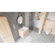 Dávkovač mýdla SAT Simply R PVD PVD gun metal/mléčné sklo SATDSIMRDAVGM. obr. 3