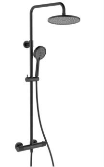 Sprchový systém SAT s termostatickou baterií černá SATSSTKC