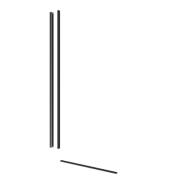 Sprchová zástěna Walk-in 90 cm SAT v barvě profilu PVD Gun metal SATBWI90PRGM. obr. 2 