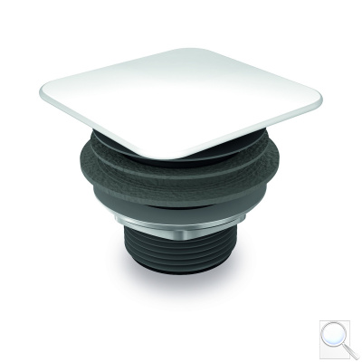 Neuzavíratelný odtokový ventil Kaldewei se smaltovaným krytem odtoku 905900000001. obr. 1