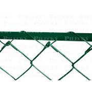 Branka IDEAL se zámkem a vložkou. branka-ideal-detail-vyplet-zn-pvc-zeleny 
