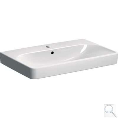 Umyvadlo Geberit Smyle Square 75x48x16,5 cm otvor pro baterii uprostřed 500.249.01.1. obr. 1