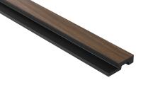 Obkladová lamela pravé ukončení Fineza Slat Medium Dark oak hnědá