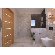 Sprchová zástěna SAT Walk-in 100x100 cm na sníženou příčku černá SATBWIS100KSPRC. (7)