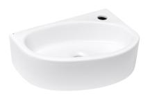 Rohové umývátko Glacera Bigio 42x29,5 cm otvor pro baterii vpravo BG4229