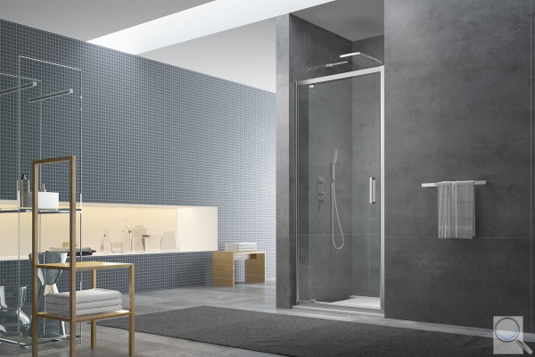 Sprchové dveře 80x195 cm, 90x195 cm, 100x195 cm SAT TEX chrom lesklý.