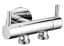 Dvojventil SAT pro napojení bidetové spršky a WC, chrom 1209-04-B