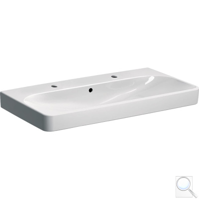 Umyvadlo Geberit Smyle Square 90x48 cm dva otvory pro baterii 500.252.01.1. obr. 1