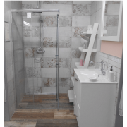 Sprchový kout čtverec 80x80x190, 90x90x190, 100x100x190 cm SAT TEX chrom lesklý. obr. 6 