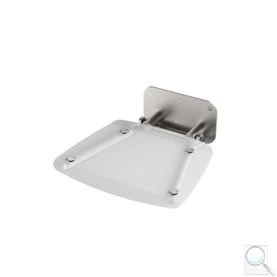 Sprchové sedátko Ravak OVO B sklopné šířka 36 cm čirá B8F0000051. obr. 1