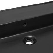 Umyvadlo SAT Infinitio 121,4x46,9 cm černá mat dva otvory pro baterii SATINF12046BKM. obr. 4