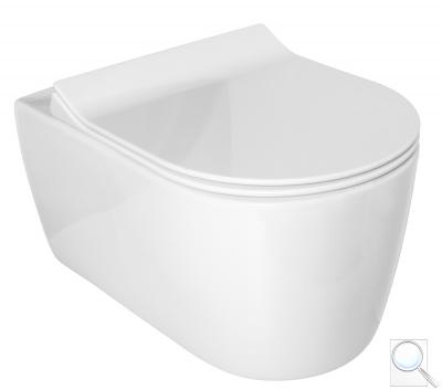 WC závěsné Glacera Alfa zadní odpad bílá AL010 obr. 1