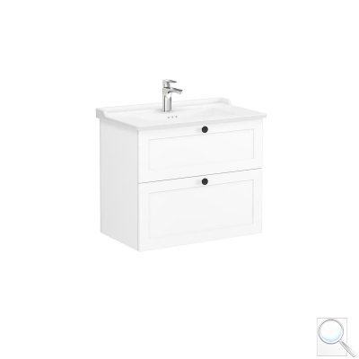 Koupelnová skříňka s umyvadlem Vitra Root 80x67x46 cm bílá mat ROOTC80WINTC. obr. 1