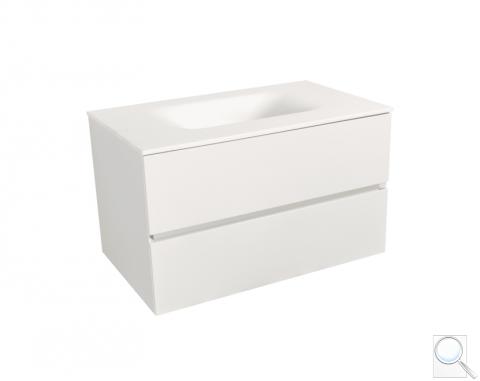 Koupelnová skříňka s umyvadlem bílá mat Naturel Verona 86x51,2x52,5 cm bílá mat VERONA86BMBM 