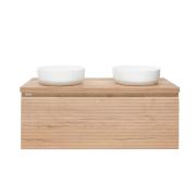 Koupelnová skříňka s krycí deskou Naturel Savona 119x50x44,3 cm dub mat SAVONA120DHDBEZ. &nbsp;(2)