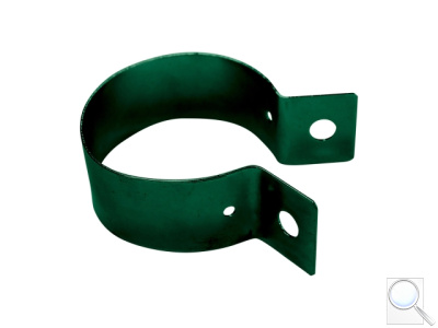 Objímka na sloupek Zn + PVC - zelená. 