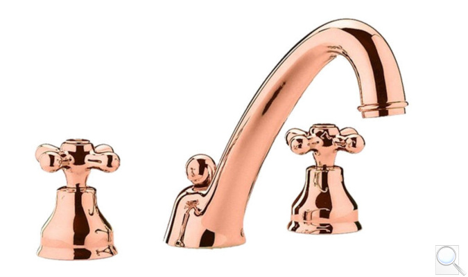 Umyvadlová baterie Paffoni Ricordi s výpustí měď IR055RM. 