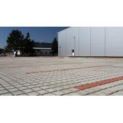 Voděpropustná dlažba ERBO CSB. povrch reliéf - barva šedá 1