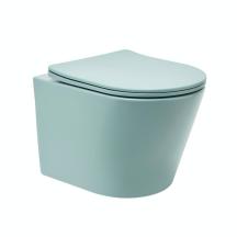 WC se sedátkem softclose závěsné SAT Infinitio zelená mat zadní odpad SATINF010RREXPLGEM
