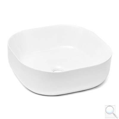 Umyvadlo na desku Triomini Slim 43x43 cm bez přepadu SLM4343. 