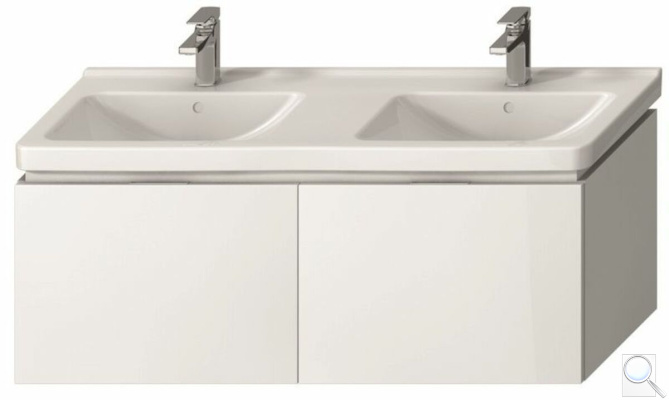 Koupelnová skříňka pod umyvadlo Jika Cubito 128x46,6x46,7 cm bílá H40J4274015001. obr. 1