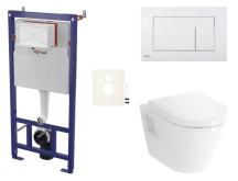 Závěsný WC set SAT do lehkých stěn / předstěnová montáž+ WC VitrA Integra SIKOSSINTSC20K