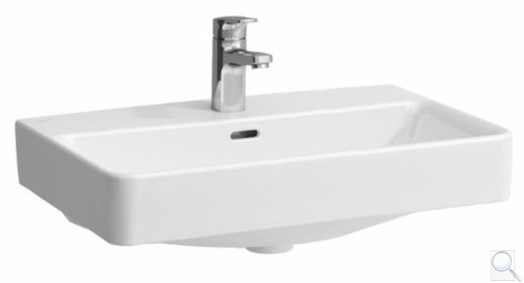 Umyvadlo na desku Laufen Pro S 55x38 cm, 60x38 cm otvor pro baterii uprostřed. 