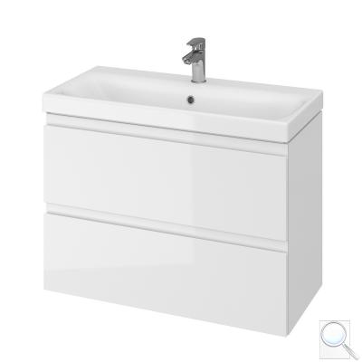 Koupelnová skříňka s umyvadlem Cersanit Dormo 80x37,5x62 cm bílá lesk SIKONCMO002BL 