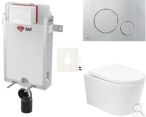 Závěsný WC set k zazdění SAT BREVIS SIKOSZBRTOR71. obr. 1