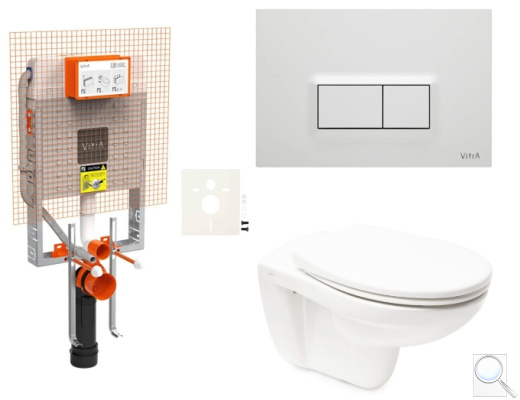 Závěsný WC set k zazdění VitrA Normus SIKOVZNOR54600. obr. 1