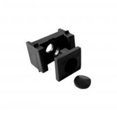 Příchytka pro PILOFOR® – PRO na sloupek 60 × 40 mm, PVC - černá