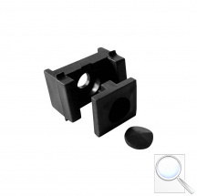 Příchytka pro PILOFOR® – PRO na sloupek 60 × 40 mm, PVC - černá. 