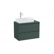 Koupelnová skříňka pod umyvadlo Roca ONA 79,4x58,3x45,7 cm zelená mat ONADESK802ZZML (obr. 2)