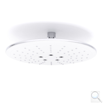 Hlavová sprcha Siko s tlačítkem bílá/chrom SIKOBSHSKP32.