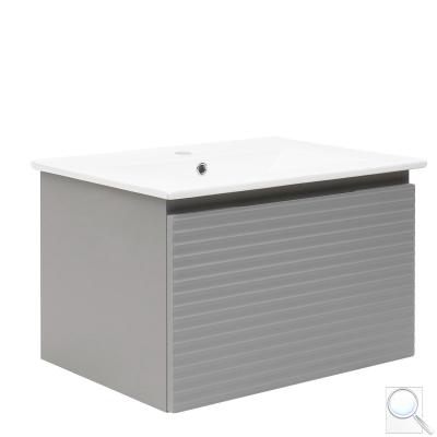 Koupelnová skříňka s umyvadlem Naturel Savona 78x43x44,8 cm šedá mat SAVONA80GM obr. 1