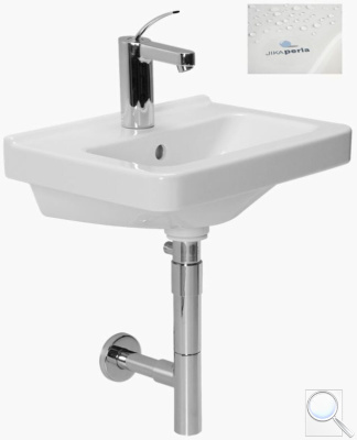 Umyvadlo Jika Cubito 45x34 cm otvor pro baterii uprostřed H8114221001041. obr. 1