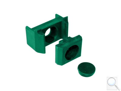Příchytka pro PILOFOR® – ST na sloupek 60 × 40 mm, PVC - zelená. 