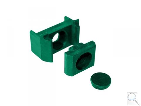 Příchytka pro PILOFOR® – ST na sloupek 60 × 40 mm, PVC - zelená 
