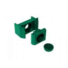 Příchytka pro PILOFOR® – ST na sloupek 60 × 40 mm, PVC - zelená