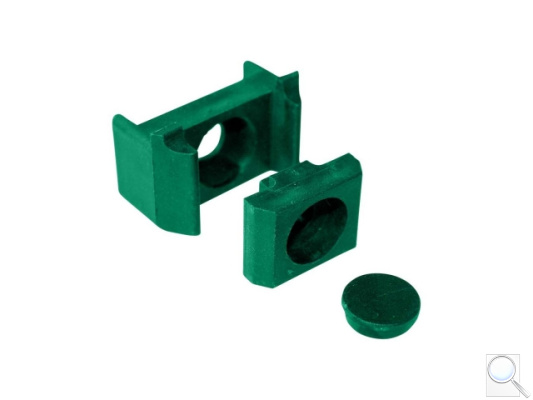 Příchytka pro PILOFOR® – ST na sloupek 60 × 40 mm, PVC - zelená. 
