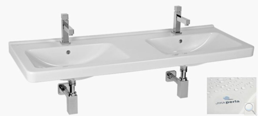 Umyvadlo Jika Cubito 130x48,5 cm dva otvory pro baterii H8144201001041. obr. 1