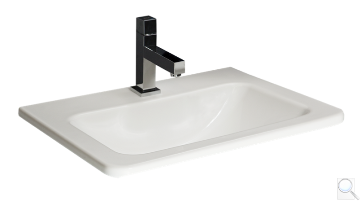 Zápustné umyvadlo Jika Cubito 55x41 cm otvor pro baterii uprostřed H8174220001041. 