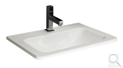 Zápustné umyvadlo Jika Cubito 55x41 cm otvor pro baterii uprostřed H8174220001041. 